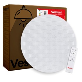 Светодиодный светильник Vestum CELL звездное небо 80Вт 480x70мм 3000К- 6500К серебро