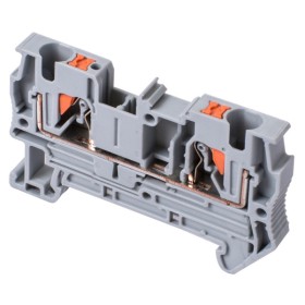 Наборная клеммная колодка E.Next e.tc.din.spring.4 на DIN-рейке (s070003)