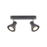 Світильник поворотний, спот Nordlux 45770110 Eik GU10 2x35W IP20 сірий