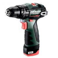 Аккумуляторная ударная дрель-шуруповерт Metabo PowerMaxx SB BL 12В 2x2,0Аг 0-400/0-1500 об/мин 10/35мм (601784500)