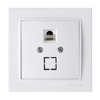 Розетка Nilson Thor белая компьютерная CAT5e RJ45 ( 27111044 )