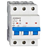 Автоматический выключатель 50А 3P 6кА С, Schrack Technik