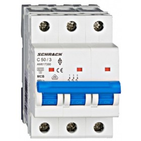 Автоматичний вимикач 50А 3P 6кА, Schrack Technik