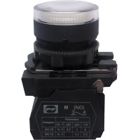 Кнопка Promfactor FP5-AW3161230 1NO белая (FP5-AW3161230)