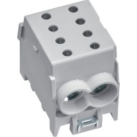 Модульный вводный клеммник Hager KH70G 1P 2x70²/2x50² 160А (серая)
