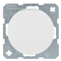 Розетка с з/к, крышкой и шторками полярная белизна Berker R.x