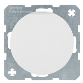 Розетка с з/к, крышкой и шторками полярная белизна Berker R.x