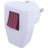 Угловая вилка E.Next e.plug.angle.009.16 16А с заземлением белая (s9100048)