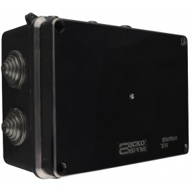 Распределительная коробка Аско-Укрем UAtmo Jet Black 150*110*70