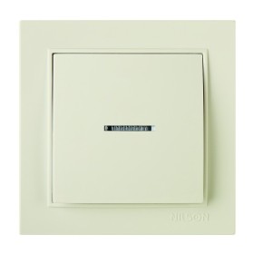 Вимикач Nilson Thor кремовий 1кл з пвдсвіткою ( 27121002 )