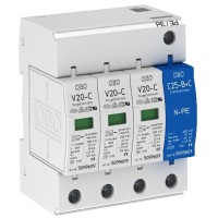 Ограничитель перенапряжений OBO Bettermann (5094656) Тип II V20-C 3+NPE-280