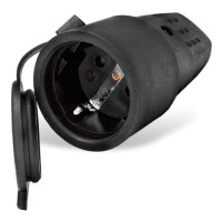 Штепсельне гніздо TNSy RUBBER з кришкою IP44 (TNSy5000074)