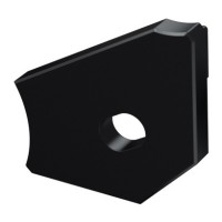 Заглушка Lumines для типа Н с отверстием правая чёрный
