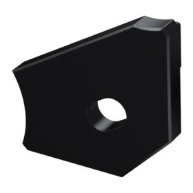 Заглушка Lumines для типу Н з отвором права чорна