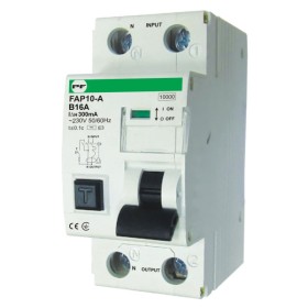 Диференціальний автоматичний вимикач Promfactor FAP10-A B 16А/0,3A 2P (1P+N) 10кА (FAP10B16300A)