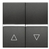 Выключатель жалюзи ABB Zenit 2CLA224400N1801 N2244 AN (антрацит)