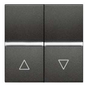 Вимикач жалюзі ABB Zenit 2CLA224400N1801 N2244 AN (антрацит)