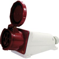 Стаціонарна силова розетка E.Next e.socket.pro.5.63 5п 63А 380В IP67 (p012009)