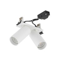 Світильник поворотний, спот Nowodvorski 11443 Fourty Surface II GU10 2x10W IP20 білий