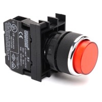 Натискна кнопка EMAS B200HK виступаюча (1НЗ) червона