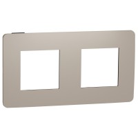 Двухпостовая рамка Schneider Electric NU280428 (песочный/антрацит)