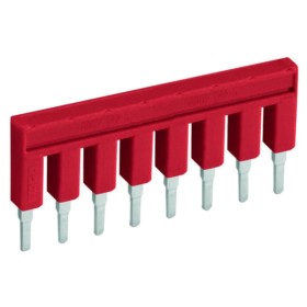 Ізольована Push-in-TYPE перемичка Wago 2002-408/000-005 Bars на 8 контактів (червона)