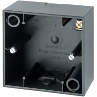 Одноместный подрозетник внешней установки Berker 10419949 S1 (антрацит)