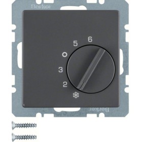 Регулятор температури Berker 20266086 QX 10А/250В (антрацит)