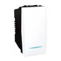 Переключатель 1-клавишный с подсветкой (СХ.6) белый Schneider Electric