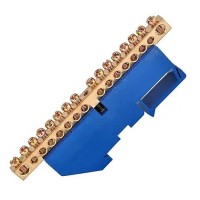 Ізольована шина TNSy «N» ШЛІ8х12-18 на DIN-рейку синя (TNSy5503122)