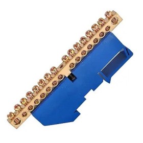 Ізольована шина TNSy «N» ШЛІ8х12-18 на DIN-рейку синя (TNSy5503122)