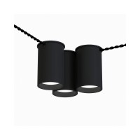 Точечный светильник для наружной проводки Pikart 33861-2 BP GU10 3x60W IP20 Черный