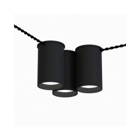 Точковий світильник для зовнішньої проводки Pikart 33861-2 BP GU10 3x60W IP20 Чорний