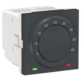 Кімнатний термостат Schneider Electric NU350154 із вбудованим датчиком 8А (антрацит)