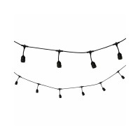 Основа до гірлянди з колекції Party Goldlux 308788 E27 10x0.5W IP44 чорна