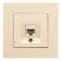 Розетка комп'ютерна Gunsan Eqona крем