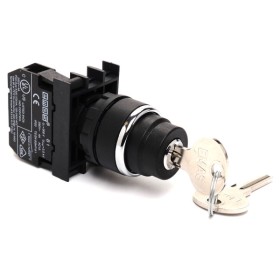 Кнопка EMAS B100AC20 (B100A20) с ключом вынимающимся в положениях 0 и 1
