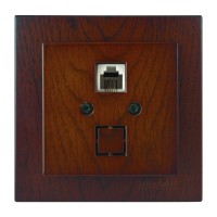 Розетка Nilson Touran горіх телефонна ( 24271040 )