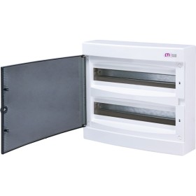 Зовнішній модульний щит ETI 001101081 ECT 2x18PT 36 М з прозорими дверцятами