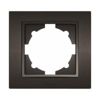 Рамка ELBI ZENA Silverline черный металлик 1-я (608-011100-271)