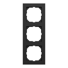 Трехместная рамка Schneider Electric M-Pure Ocean Plastic MEG4030-3603 черная матовая