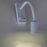 Светильник настенный Violux SNAKE USB+Type-C 5W 4200K 250Lm IP20 белый ( 552002 )