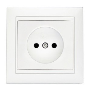 Розетка Elcor Emily 9215 (211573) без заземлення (білий)