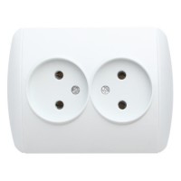 Подвійна розетка E.Next e.install.stand.810D з з/к (s035037)