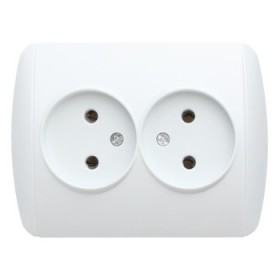 Двойная розетка E.Next e.install.stand.810D с з/к (s035037)