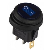 Перемикач TNSy KCD1-8-101WN BL/B круглий з підсвічуванням IP65 синій (TNSy5500753)