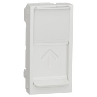 Накладка для розетки RJ45 Schneider Electric NU941018 з полем для напису 1М (біла)