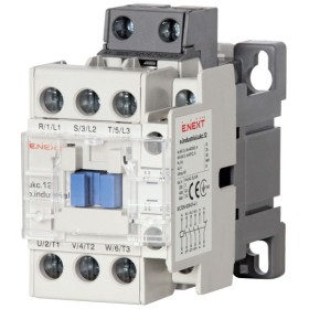 Контактор e.industrial.ukc.12.380, 12А, 380В, no+nc E-Next