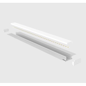 LED-профиль врезной ALUMLED с рассеивателем, 2 метра (LP62141_2)