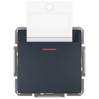 Вимикач картковий без рамки антрацит Asfora, EPH6200171